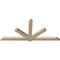Ekena Millwork Kennewick Rough Sawn Timber Gable Bracket, Douglas Fir, 108"W x 49"H x 4"D x 6"F, 11/12 Pitch GBW108X49X0406KEN00RDF - alternate 3